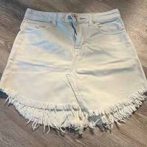 Free People Jean mini skirt